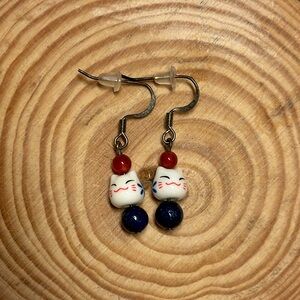 Siamese Kitty Earrings